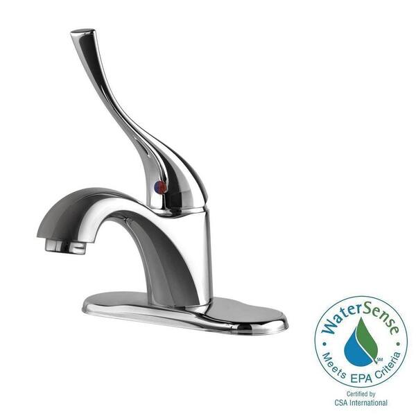 Ultra Faucets Light Commercial Collection 4 in. Centerset 1-Handle Bathroom Faucet in Chrome