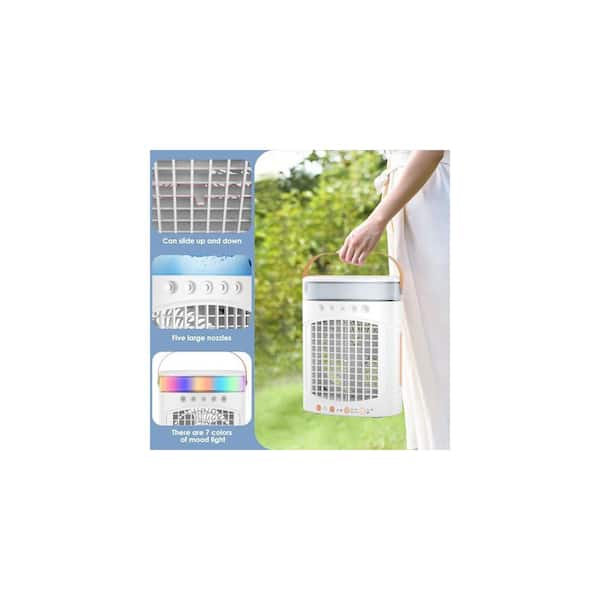 Adrinfly Portable Air Conditioner Cools Small Areas Sq. Ft. with