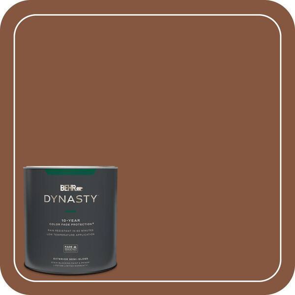 BEHR DYNASTY 1 qt. #230F-7 Florence Brown Semi-Gloss Exterior Stain ...