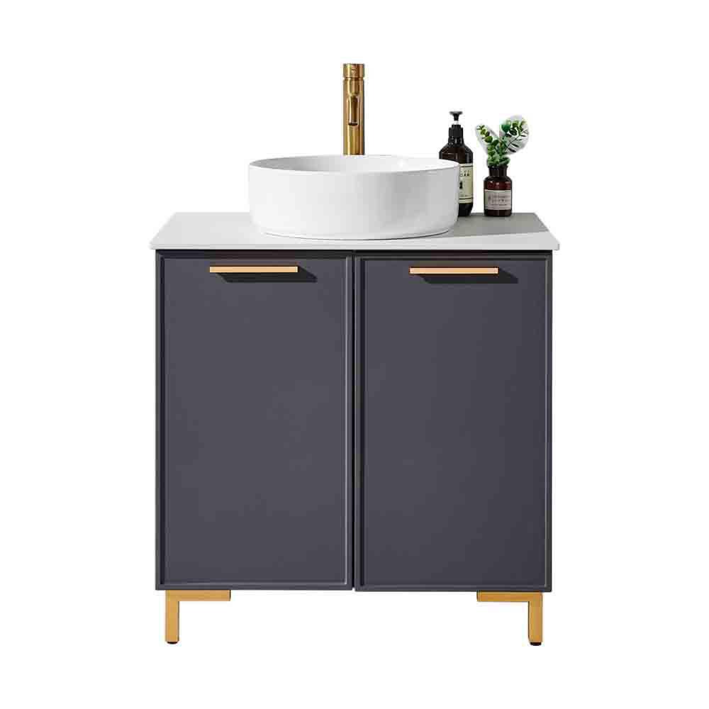 Comllen 30in. W x21in. D x29in. H single Sink Dark Gray