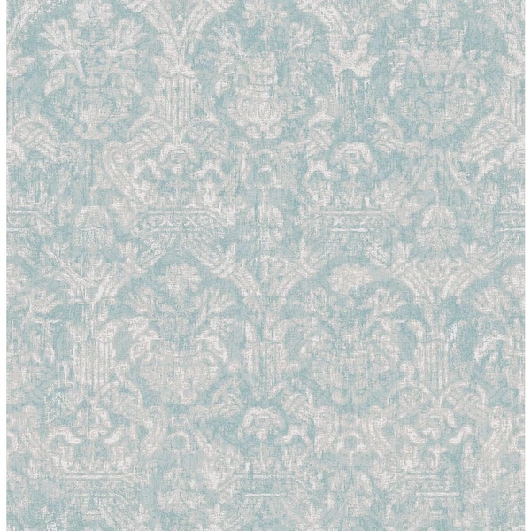 Beacon House Lotus Sky Damask Paper Strippable Wallpaper (Covers 56.4 sq. ft.)