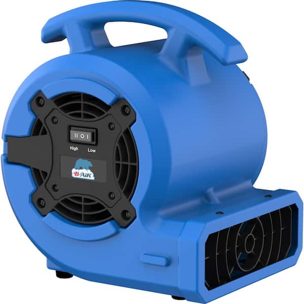 B-Air 1/8 HP Air Mover Carpet Dryer Floor Blower Fan for Home Use in Blue