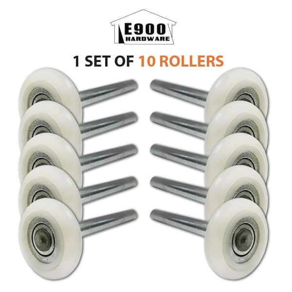 Holmes 2 in. 13-Ball Nylon Garage Door Rollers with 4 in. Steel Stems (10-Pack)