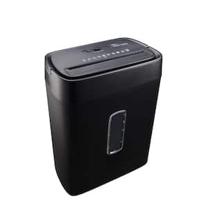 12-Sheet Cross Cut Paper and Credit Card Shredder in Black with 5 Gal. 4-Mode Power Switch