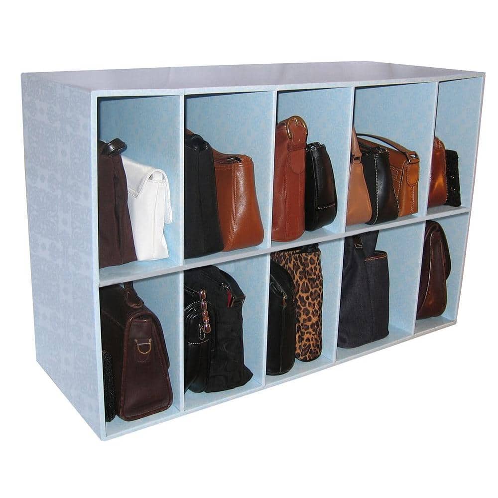 HARRA HOME Versatile Handbag Storage, Tote, Clutch, Purse and Bag  Organizer, Closet Space-Saving DIY Cube Shelf & Cabinet Cubby Organizers