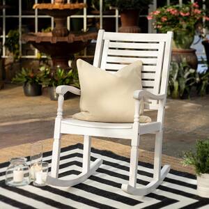 large white outdoor rocking chairs