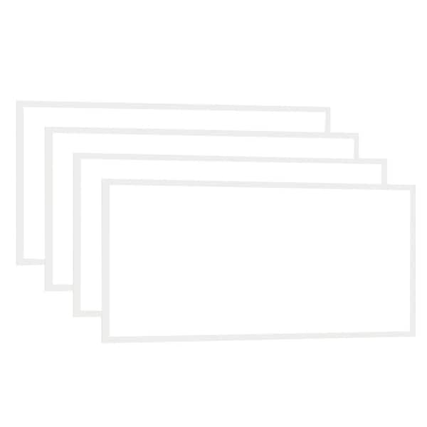 Honbei 4-Pack 2 ft. x 4ft. 7800 LM Integrated LED Panel Light, 5000K Lay in Fixture for Office, 110-Volt to 277-Volt ETL Listed