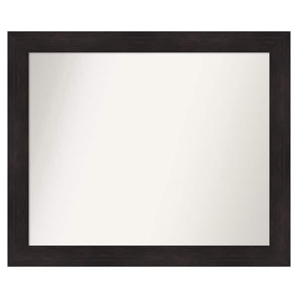 Amanti Art Furniture Espresso 41.75 in. x 34.75 in. Custom Non-Beveled Satin Recyled Polystyrene Bathroom Vanity Wall Mirror