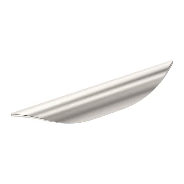 Amerock Current 5-1/16 in. (128 mm) Modern Satin Nickel Edge Cabinet Pull