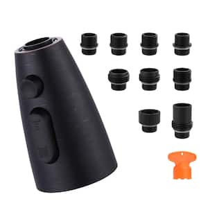 3 Function Kitchen Faucets Head Replacement with 9-Adapters in Oil Rubbed Bronze