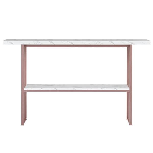 West Elm Inspired Console Table Real Wood Entryway Table 