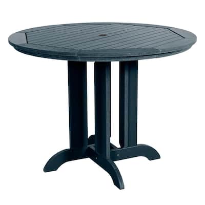 Blue Patio Dining Tables, Plastic Outdoor Patio Dining Table