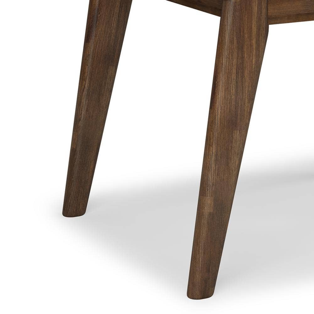 Clarkson Rustic Natural Brown Acacia Wood End Table with Storage