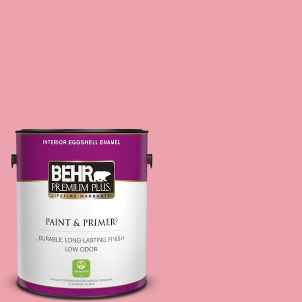 BEHR PREMIUM PLUS 1 gal. #P150-3 Pinque Eggshell Enamel Low Odor Interior Paint & Primer