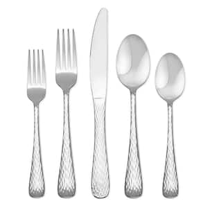 Melody 45 Piece Hammered Flatware Set (Service for 8)