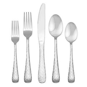 Galileo 5-Piece Brushed Black Flatware Set + Reviews