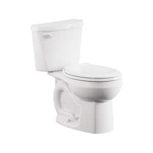 Colony3 Two-Piece 1.28 GPF Single Flush Round-Front Toilet in White Seat Not Included