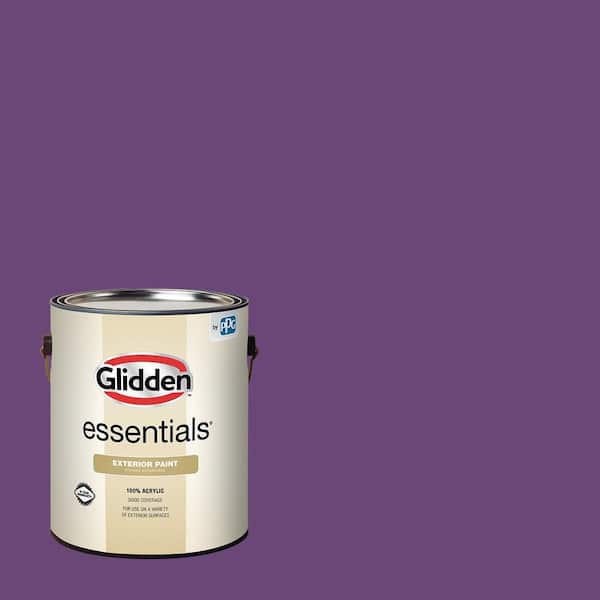 Glidden Essentials 1 gal. PPG1176-7 Perfectly Purple Flat Exterior