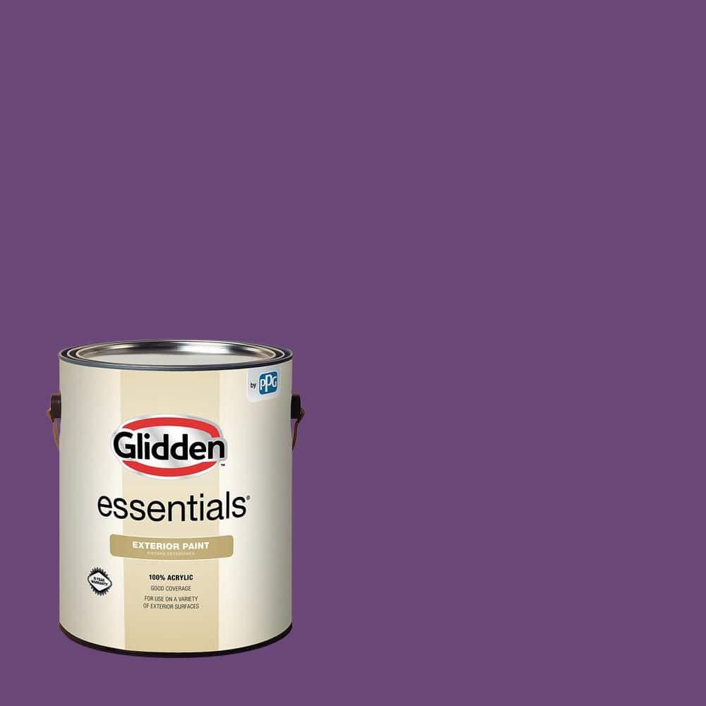 Glidden Essentials 1 gal. PPG1176-7 Perfectly Purple Semi-Gloss