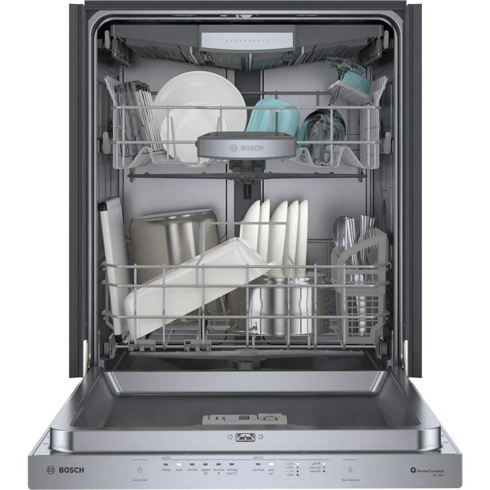 24" Stainless Steel Built-In Smart Dishwasher with Top Control