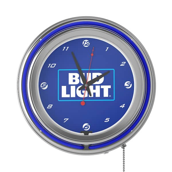 St. Louis Blues Yellow Logo Lighted Analog Neon Clock