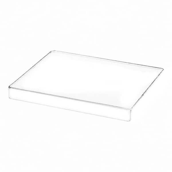 1-Piece Clear Acrylic Kitchen Cutting Board Set with Counter Lip Non-Slip Dots for Countertop Protector