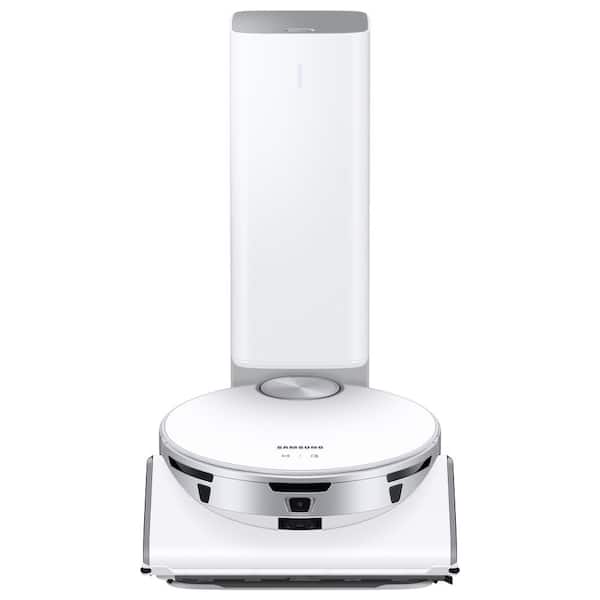 Samsung - Jet Bot+ Robotic Vacuum Cleaner with Automatic Emptying, Precise Navigation, Multi-Surface Cleaning in White
