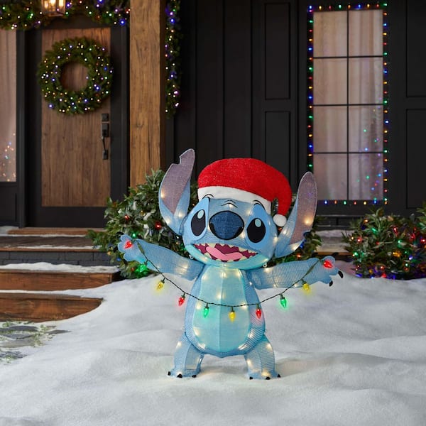 3 ft Holiday Lighted Stitch Tinsel Y3