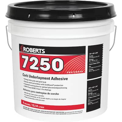 7250 4 Gal. Pro-Grade Cork Underlayment Adhesive