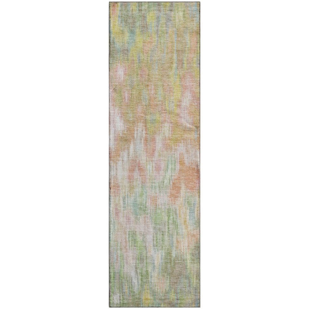 Mayfield Premium Machine Washable Abstract AMF2129 Coral 2 ft. x 7 ft. Runner Rug price history on PriceWatchPro