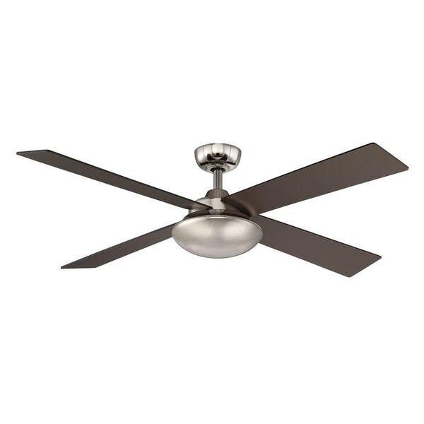 Hampton Bay Spoleto II 52 in. Indoor Liquid Nickel Ceiling Fan with Wall Control