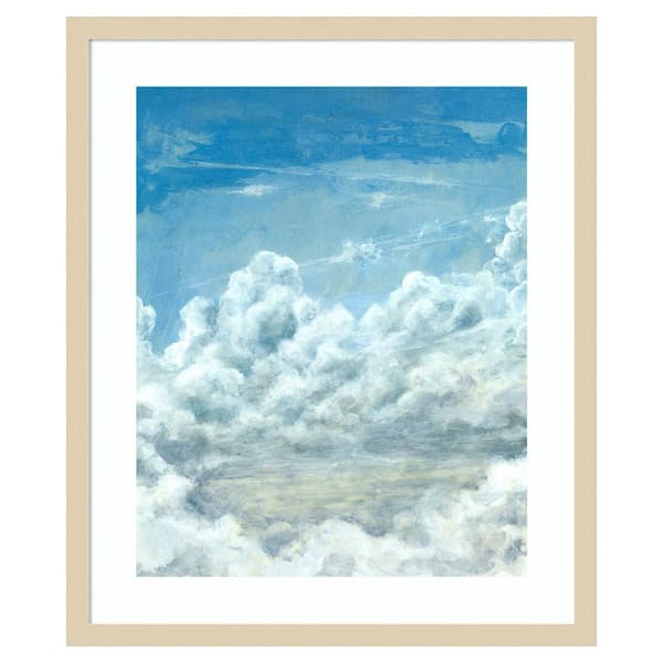 Amanti Art Cloud Bank II by Michael Willett 21 in. W x 25 in. H. Wood Framed Wall Art Print Framed in Brown