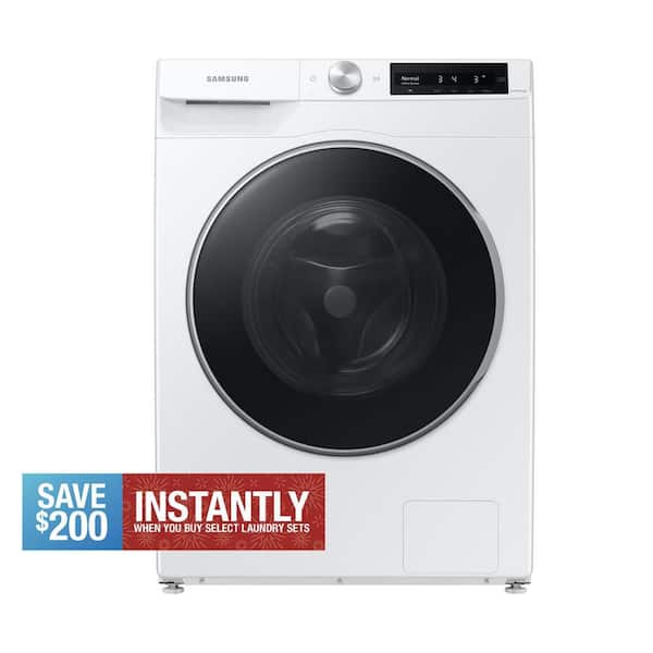 2.5 cu. ft. Compact Front Load Washer in White with AI Smart Dial and Super Speed Wash