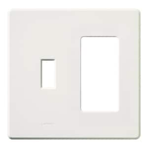 Fassada 2-Gang White Toggle/Decorator Plastic Wall Plate