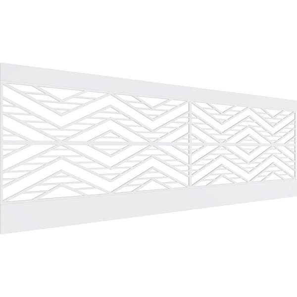 Ekena Millwork 32 in. H x 94-1/2 in. W 21.04 sq. ft. Gilcrest PVC Wainscot Paneling Kit