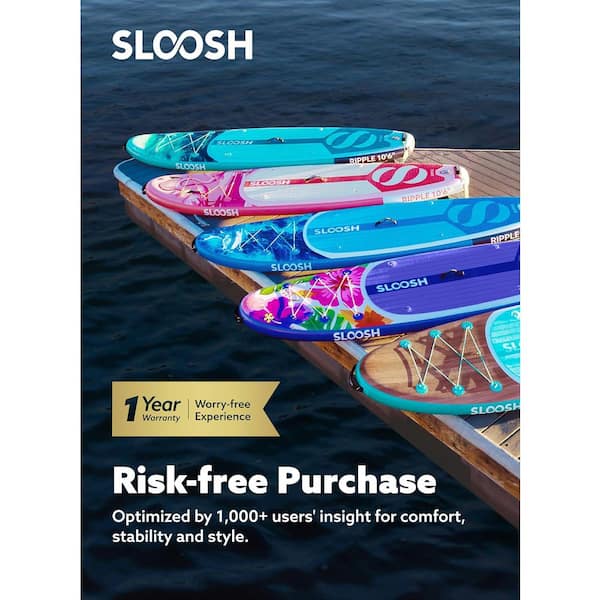 10 ft. 6 ft. Inflatable Stand Up Paddle Board, Blue