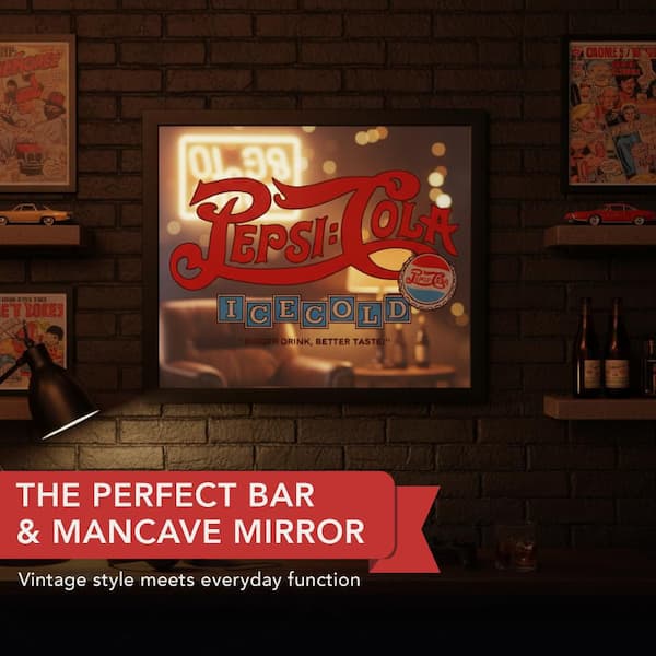 American Art Decor 13.5 in. x 15.5 in. Red Licensed Pepsi Cola