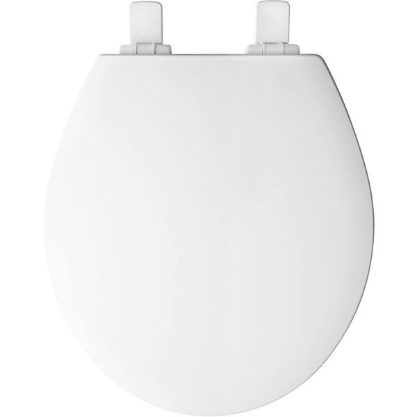 NEW BEMIS Atwood Elongated Closed Front Toilet Seat in White 