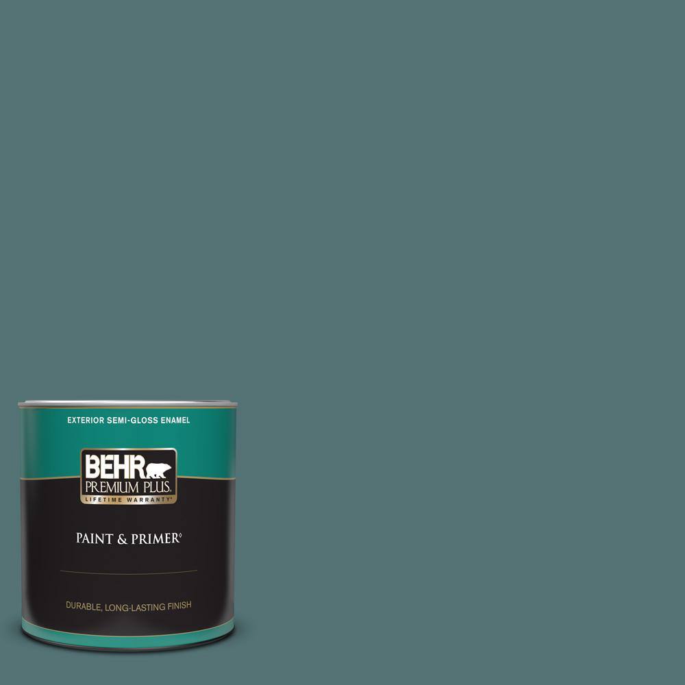 BEHR PREMIUM PLUS 1 qt. PPU1302 Juniper Berries SemiGloss Enamel