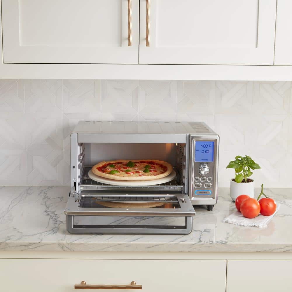 Chef's Stainless Steel Digital Convection Toaster Oven with LCD Display
