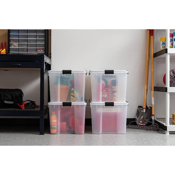 IRIS 74 Qt./18.5 Gal. WeatherPro Storage Tote 110586 - The Home Depot
