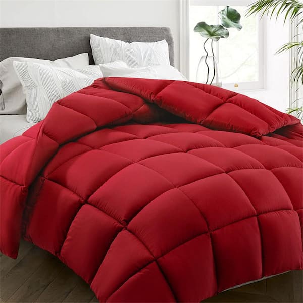JEAREY All Season Red Full Breathable Comforter