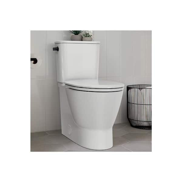 Aspirations EcoStrength 12 in. 2-Piece 0.80 GPF Single Flush Elongated Toilet Right Trip Lever in White Seat Included