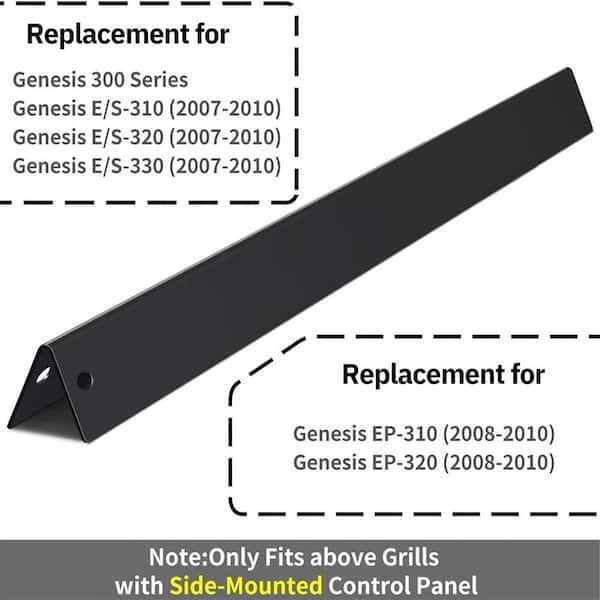 Porcelain-Enameled 24.5 in. Heavier Flavorizer Bars Replacement for Weber Genesis 300 Series and E-310 E-330 (5-Pack)