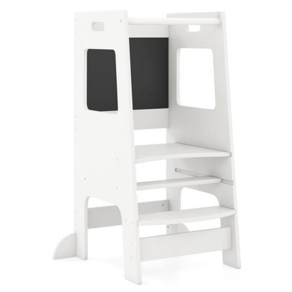 FANATU Wooden Step Stool, 9'' One Step Stool For Adults, Wooden