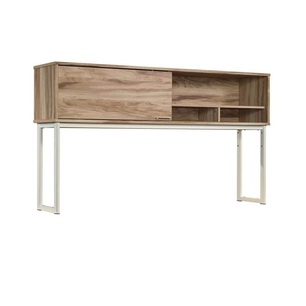 Portage Park Computer Hutch Kiln Acacia - Sauder: Office Hutch with File Drawer, Cubbyhole Storage