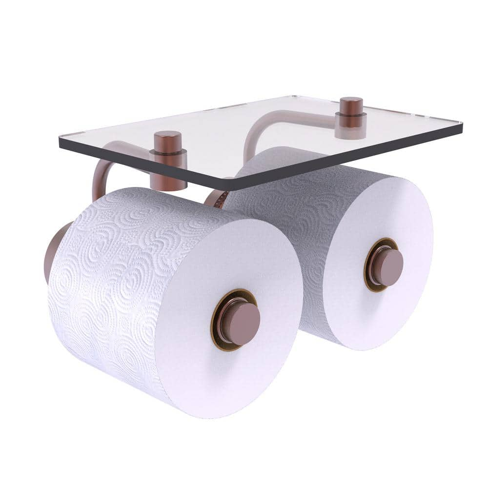 Creative Wooden Vintage Toilet Paper Roll Holder,Wall Mounted Toilet Tissue  Holder with Screws,Brown 