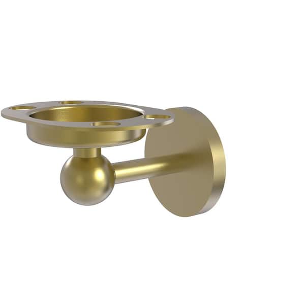 Allied Brass Skyline Collection Tumbler and Toothbrush Holder with Twist Accents in Satin Brass