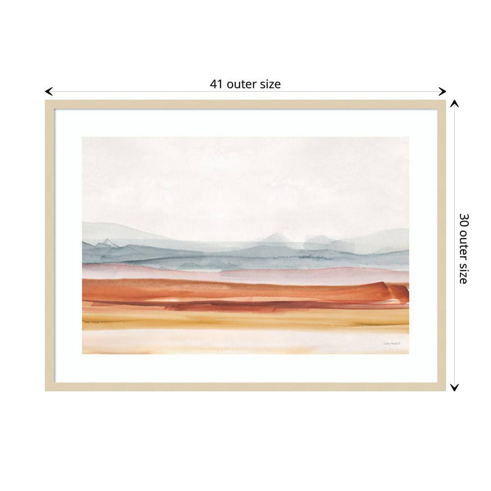 Sierra Hills Abstract Nature Vista Framed Wall Art, 41" x 30"