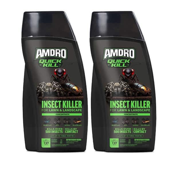 Quick Kill 32 oz. Outdoor Liquid Multi Insect Killer Concentrate for Lawns with 3-Month Control 2 Pack